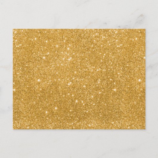 Glitzern aus Gold Glitzer Postkarte (Vorderseite)