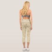 Glitzern aus leicht weichem Glitzer Capri Leggings (Rückseite)