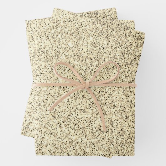 Glitzern aus leicht weichem Glitzer Geschenkpapier Set (Beispiel)