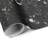 Glitzern aus schwarz-weiß glänzenden Glitzer Geschenkpapier (Rolleneckpunkt)
