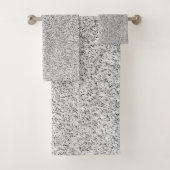 Glitzern aus silbergrauem Glitzer Badhandtuch Set (Insitu)