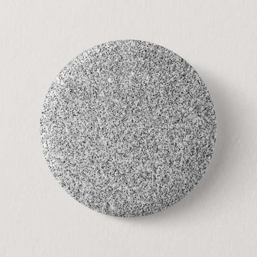 Glitzern aus silbergrauem Glitzer Button (Vorderseite)