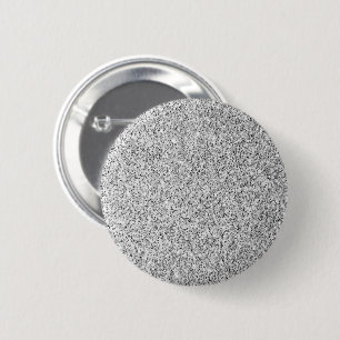 Glitzern aus silbergrauem Glitzer Button
