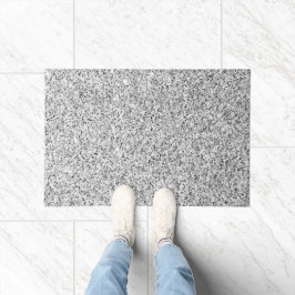 Glitzern aus silbergrauem Glitzer Fußmatte