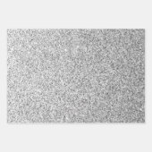 Glitzern aus silbergrauem Glitzer Geschenkpapier Set (Vorderseite 3)