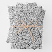 Glitzern aus silbergrauem Glitzer Geschenkpapier Set (Beispiel)