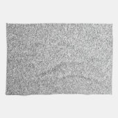 Glitzern aus silbergrauem Glitzer Geschirrtuch (Horizontal)