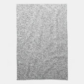 Glitzern aus silbergrauem Glitzer Geschirrtuch (Vertikal)