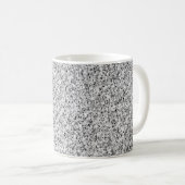 Glitzern aus silbergrauem Glitzer Kaffeetasse (VorderseiteRechts)