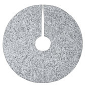 Glitzern aus silbergrauem Glitzer Polyester Weihnachtsbaumdecke (Vorderseite)