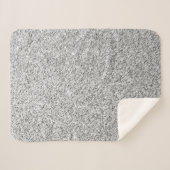 Glitzern aus silbergrauem Glitzer Sherpadecke (Vorderseite (Horizontal))