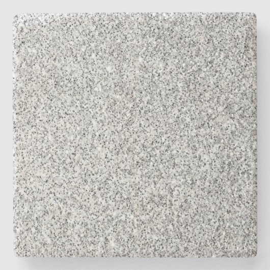 Glitzern aus silbergrauem Glitzer Steinuntersetzer (Vorderseite)