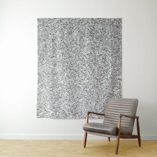 Glitzern aus silbergrauem Glitzer Wandteppich