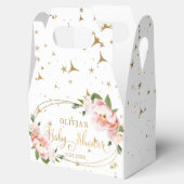 Glitzern Blush Pink Blues Baby Girl Dusche Geschenkschachtel (Geöffnet)