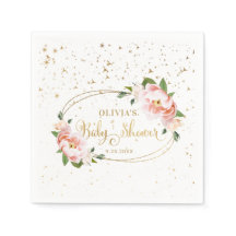 Glitzern Blush Pink Blues Baby Girl Dusche