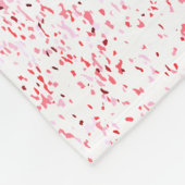 Glitzern Blush Pink Rose Mit Monogramm Script Fleecedecke (Ecke)