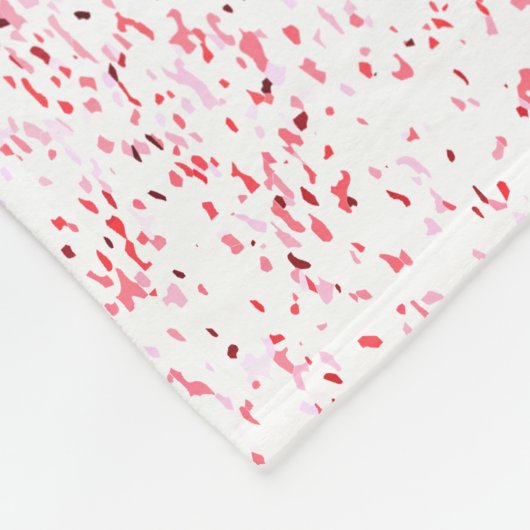 Glitzern Blush Pink Rose Mit Monogramm Script Fleecedecke (Ecke)