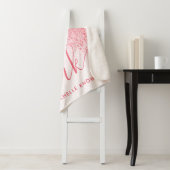 Glitzern Blush Pink Rose Mit Monogramm Script Sherpadecke (Beispiel)