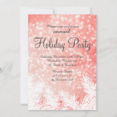 Glitzern buchen Winterkiefern Firmenurlaub Einladung (Vorderseite)