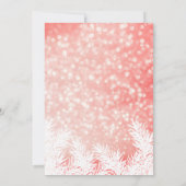 Glitzern buchen Winterkiefern Firmenurlaub Einladung (Rückseite)