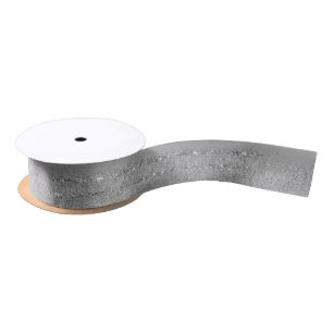 Glitzern - Bürste streicht Silver1 1,5" Satinband
