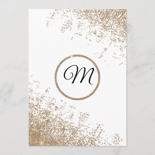 Glitzern des Gold-Glitzer-Programms Programm (Rückseite)