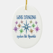 Glitzern des Line Tancing Keramik Ornament (Vorne)