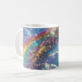Glitzern digitale Kunst Kaffeetasse (Vorderseite Links)