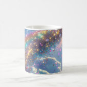 Glitzern digitale Kunst Kaffeetasse (Mittel)