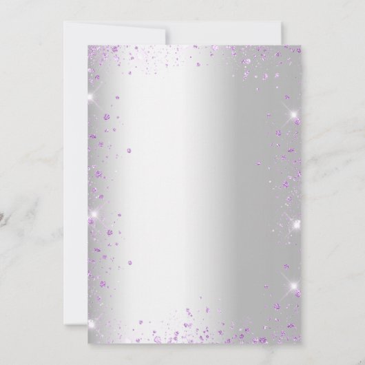 Glitzern Einladung (Rückseite)