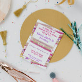 Glitzern Einladung zum Geburtstag