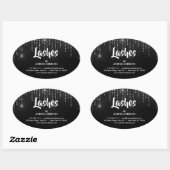 Glitzern Firmenname Sticker (Blatt)