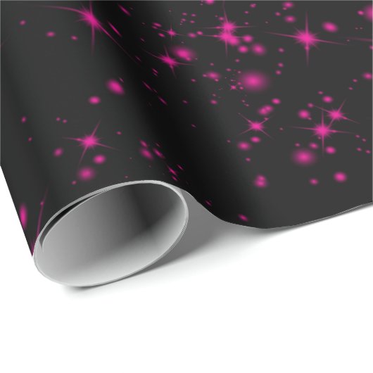 Glitzern Funkelnd Glitzer Stars Geschenkpapier (Rolleneckpunkt)