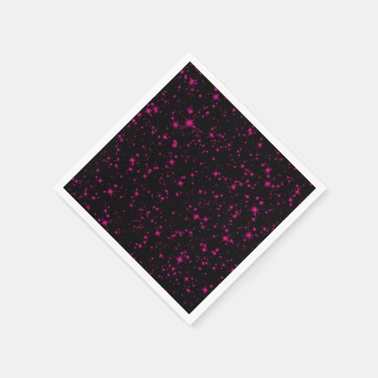 Glitzern Funkelnd Glitzer Stars Serviette (Ecke)