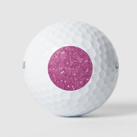 Glitzern für den heißen rosa Glitzer Golfball (Vorderseite)