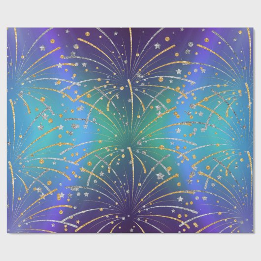 Glitzern Geschenkpapier (Flach)