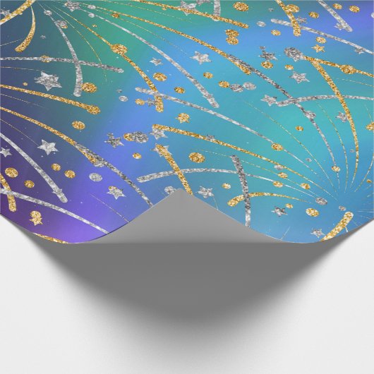 Glitzern Geschenkpapier (Ecke)