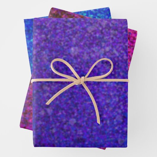 Glitzern Geschenkpapier Set (Beispiel)