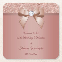 Glitzern & Glamour, Rose Gold Geburtstagsparty