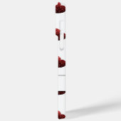 Glitzern Glitzer  Herzmuster Monogramm weiß Case-Mate iPhone Hülle (Rückseite / Links)