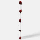 Glitzern Glitzer  Herzmuster Monogramm weiß Case-Mate iPhone Hülle (Rückseite / Rechts)