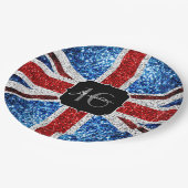 GLITZERN Glitzern Sweet 16 Pappteller (Schrägansicht)