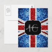 GLITZERN Glitzern Sweet 16 Postkarte (Vorne/Hinten)