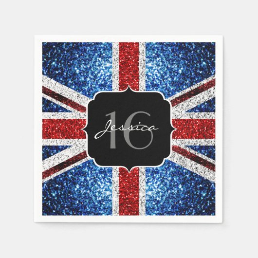 GLITZERN Glitzern Sweet 16 Serviette (Vorderseite)