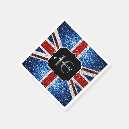 GLITZERN Glitzern Sweet 16 Serviette (Ecke)