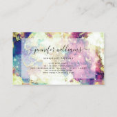 Glitzern Goldene Fossilien Kunstmuseum Modern Visitenkarte (Rückseite)