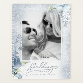 Glitzern Hochzeit Dusty Blue ID889 Planer