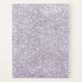 Glitzern Hochzeit von Floral Mauve ID889 Planer (Rückseite)