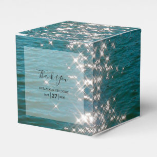 Glitzern Hochzeiten am Strand Geschenkschachtel