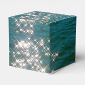 Glitzern Hochzeiten am Strand Geschenkschachtel (Rückseite)